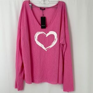 Sheilay Women’s L/S V-Neck Tee Sizs XL NEW